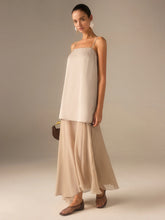 2 in 1 Semi-Sheer Chiffon Cami Maxi Dress